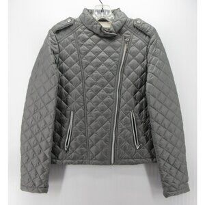 Kenneth Cole Jacket Small GIII Quilted Moto Puffer Coat Streetwear *